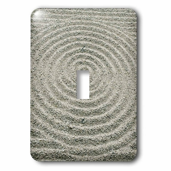 3dRose, Japan, Kyoto, Tofukuji Temple, Zen Pattern in Sand-AS15 RTI0664 - Rob Tilley, single toggle switch