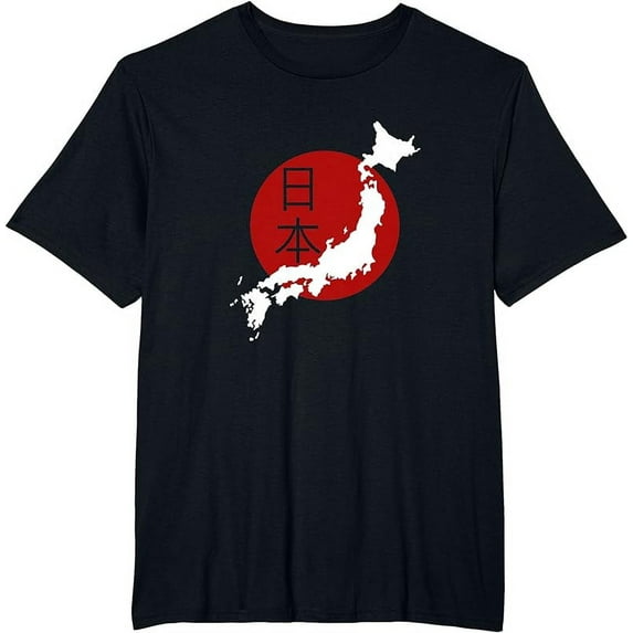 Japan Map T Shirt Japan and Japanese Culture Lover Tee