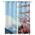 thumbnail image 1 of Japan Mount Fuji Cherry Blossoms Window Curtains for Living Room Bedroom Kitchen Modern Curtains Home Decoration Drapes Blinds, 1 of 5