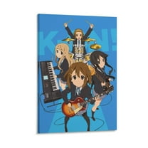 Japan Music Manga Series K-On! Characters Cute Anime Poster Poster Cool Artworks Painting Wall Art Canvas Prints Hanging Picture Home Decor Posters Gift 12x18inch(30x45cm)