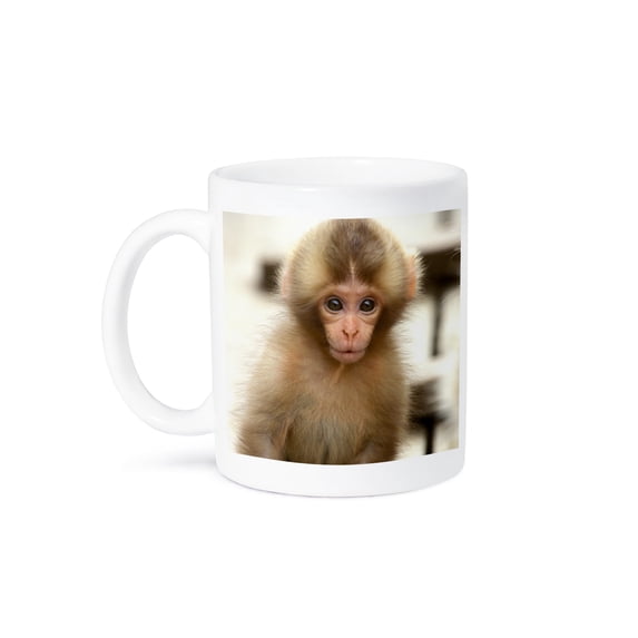 Japan, Nagano, Jigokudani, Snow Monkey Baby -As15 Rti0479 - Rob Tilley, 11oz Mug