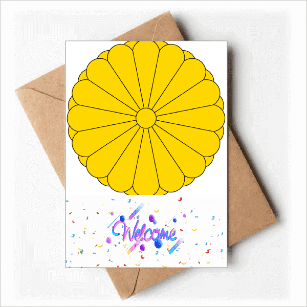 Japan National Emblem Country Welcome Back Greeting Cards Envelopes Blank