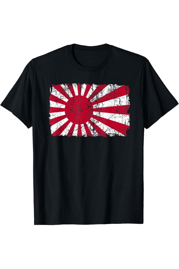 Japan Navy Flag Japanese Pride Vintage Distressed Patriotic T-Shirt