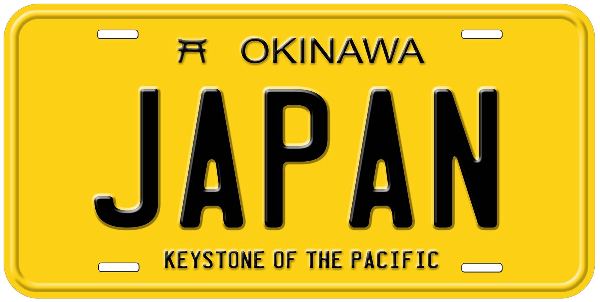 Japan Okinawa Novelty Car License Plate - Walmart.com