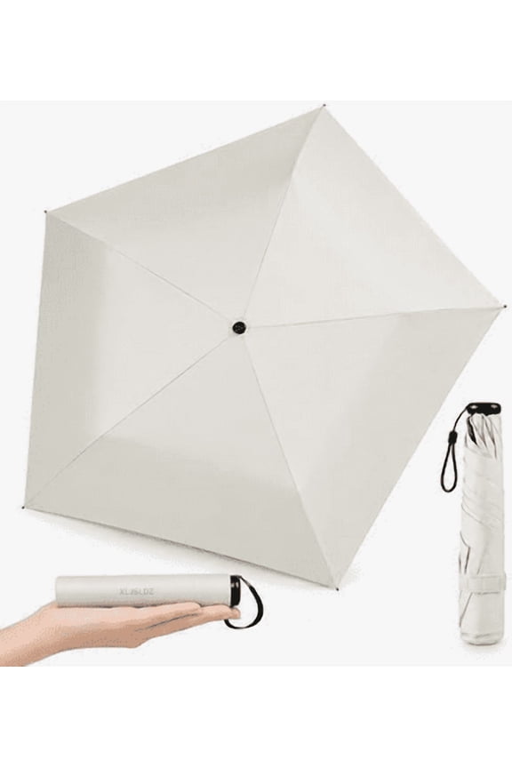 Japan Pencil Umbrella, Japanese Pencil Umbrellas for Handbag, Ultra-Lightweight Compact all-WeatherUmbrella, Mini Travel SunUmbrella with UV Protection for Daily Commute White