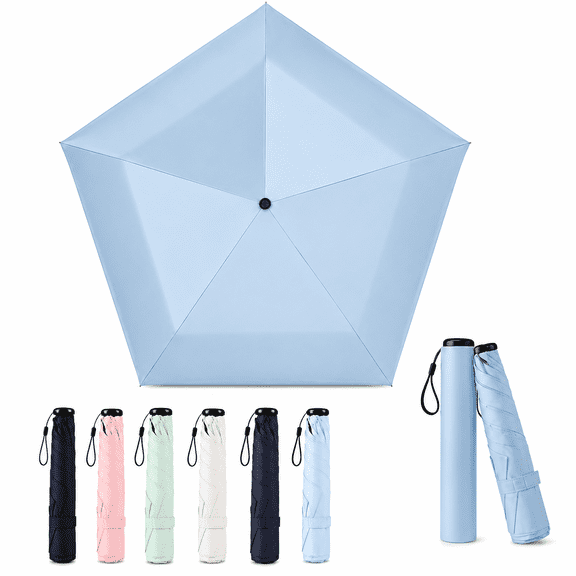 Japan Pencil Umbrella for Rain, Japanese UV Protection UPF 50+ Sun Umbrella, Ultra Compact Travel Umbrella Fits in Handbags