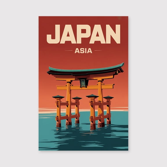 Japan Preppy Canvas Wall Art Japan Wall Decor Home decor Japan Canvas Japan Art Canvas, Travel Souvenir Print Canvas-1WN2089