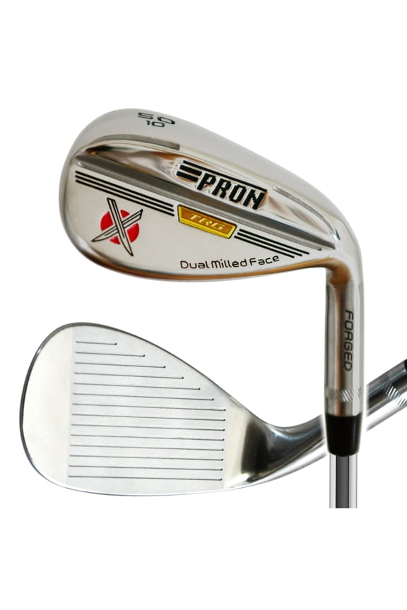 Japan Pron Wedge Single Golf Club,TRG Model,Chrome Finish,50 Degree,8 Bounce,Sand,Steel Shaft