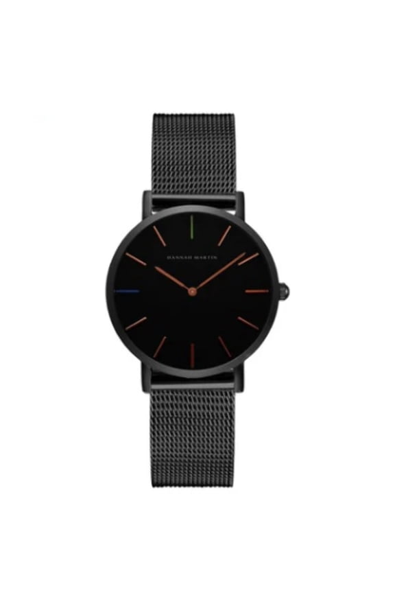 Japan Quartz Movement High Quality 36mm hannah Martin Women Stainless Steel Mesh Rose Gold Waterproof Ladies Watch