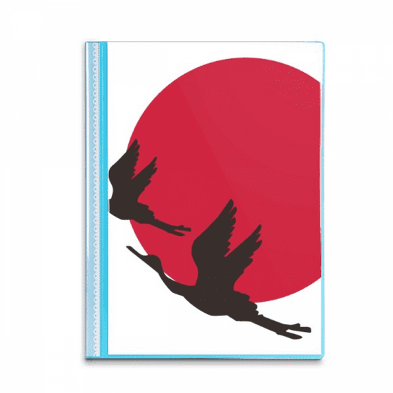 Japan Red Black Flying Geese Book Sheet Protectors Portfolio Binder Folder