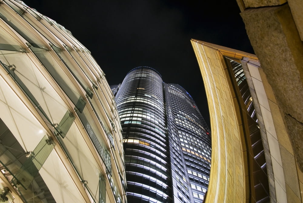 Japan Roppongi Tokyo Mori Tower At Night Futuristic Roppongi Hills Canvas Art - Bill Brennan Design Pics (17 x 11)