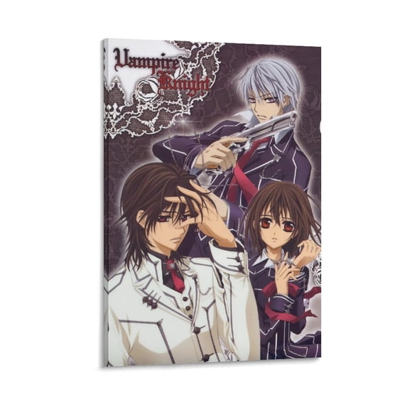Japan Sci-Fi Fantasy Manga Series Vampire Knight Anime Poster Artworks Canvas Poster Room Aesthetic Wall Art Prints Home Modern Decor Gifts 12x18inch(30x45cm)