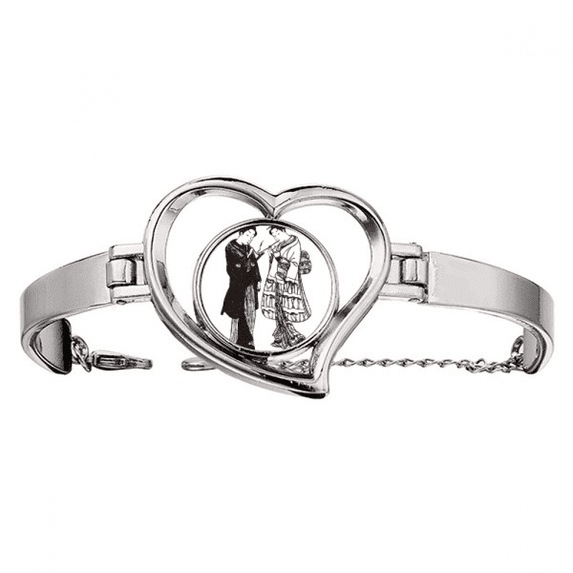 Japan Sketch Japanese Style Art Bracelet Heart Jewelry Wire Bangle