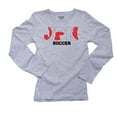 thumbnail image 1 of Japan Soccer - Olympic Games - Rio - Flag Women's Long Sleeve Grey T-Shirt, 1 of 2