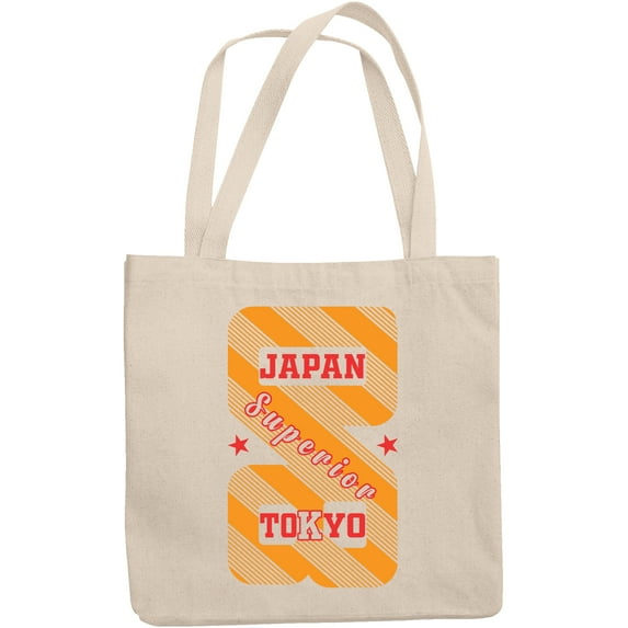 Japan, Superior, Tokyo, 12oz Canvas Tote Bag