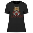 thumbnail image 1 of Japan Tiger Flowers Roses T-Shirt Women -Image by Shutterstock, Female Large, 1 of 2