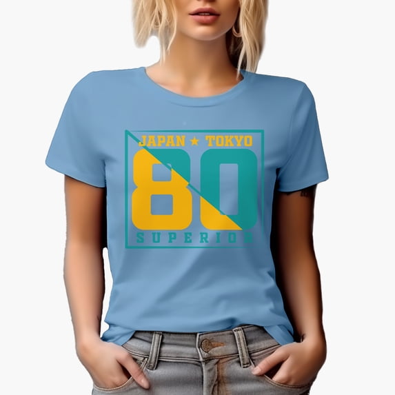 Japan, Tokyo, 80, Superior, Baby Blue T-Shirt, 3XL