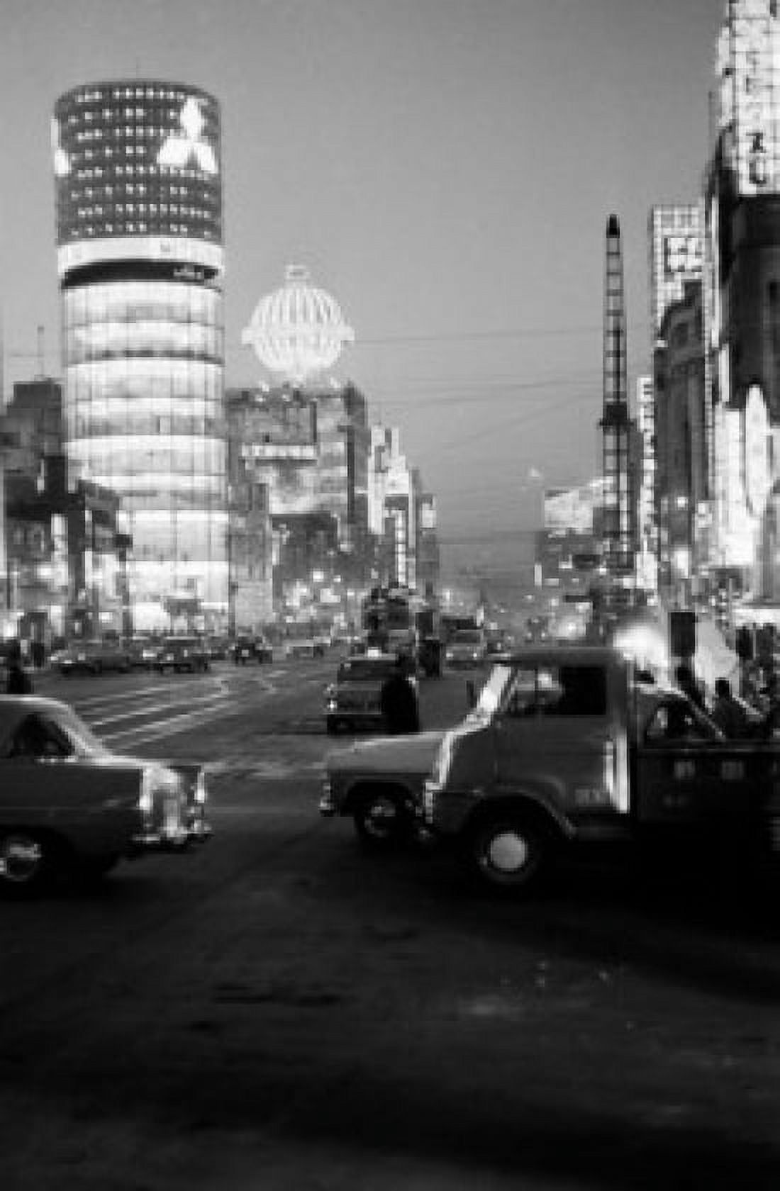 Japan Tokyo Ginza night street scene Canvas Art - (18 x 24)