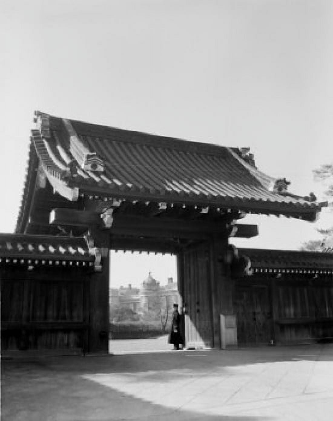 Japan Tokyo Monastery gate Canvas Art - (18 x 24)