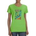 thumbnail image 1 of Japan Tourist Map T-Shirt Women -Image by Shutterstock, Female x-Large, 1 of 4