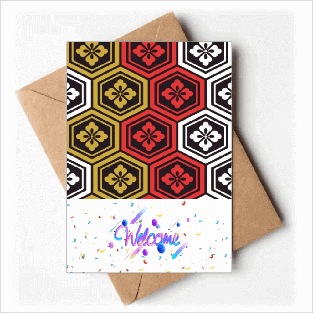 Japan Traditional Culture Welcome Back Greeting Cards Envelopes Blank
