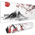 thumbnail image 1 of Japan Traditional Sumi-e Painting Extended Gaming Mouse Pad Large Desk Mat with Non-Slip Rubber Base and Stitched Edges,Keyboard Mouse Mat Desk Pad for Work,Game,Office,Home 35.4 * 15.7 Inch, 1 of 6