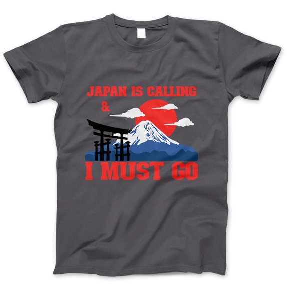 Japan Travel Inspired T-Shirt – Mount Fuji and Torii Gate Graphic Tee, Rising Sun Design, Unisex Japan Lover Shirt