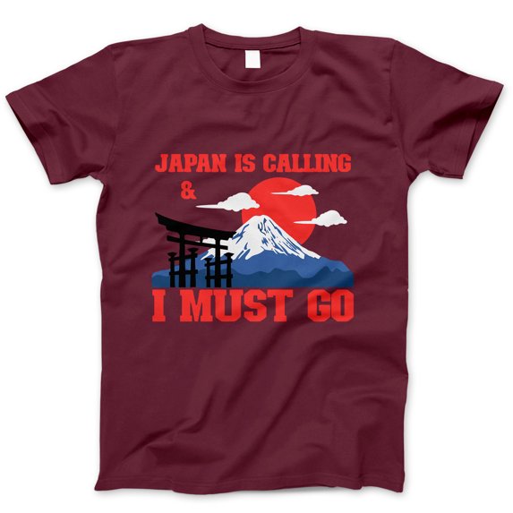 Japan Travel Inspired T-Shirt – Mount Fuji and Torii Gate Graphic Tee, Rising Sun Design, Unisex Japan Lover Shirt
