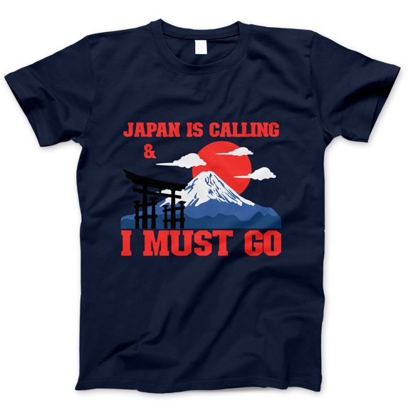 Japan Travel Inspired T-Shirt – Mount Fuji and Torii Gate Graphic Tee, Rising Sun Design, Unisex Japan Lover Shirt