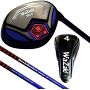 Japan WaZaki Hybrid Iron USGA R A Rules Single Golf Club with Cover,WLIIs Model,Black Blue Finish,Sand Wedge,46 Degree,Mens Regular Flex,65g Graphite Shaft,Standard Length