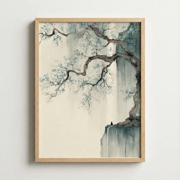 Japandi Zen Wall Art Meditation Neutral Home Decor