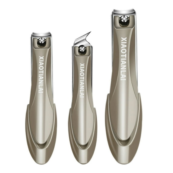 Japanese 420J2 Stainless Steel Nail Clippers No Splash Nail Clippers for Fingernail and Toenail, Medical Grade Stainless Steel, Nail Cutter with Catcher Clipper Kit
