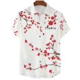 thumbnail image 1 of Japanese Aesthetic Cherry Blossom 3D Printed Men Shirt Man/Women Casual Fashion Short Sleeves Shirts Oversized Unisex Clothing, 1 of 5