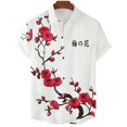 thumbnail image 1 of Japanese Aesthetic Cherry Blossom 3D Printed Men Shirt Man/Women Casual Fashion Short Sleeves Shirts Oversized Unisex Clothing, 1 of 5