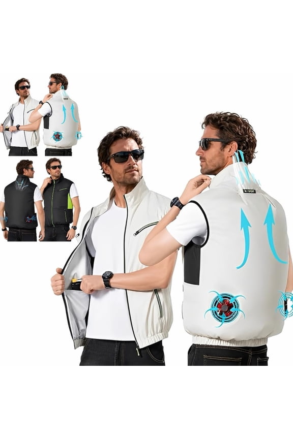 Japanese Air Conditioned Jacket, Japanese Fan Jacket - Cooling Vest with Fan