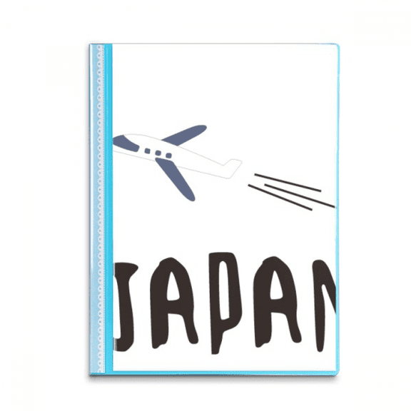 Japanese Airplane Travel Wellcome Book Sheet Protectors Portfolio Binder Folder