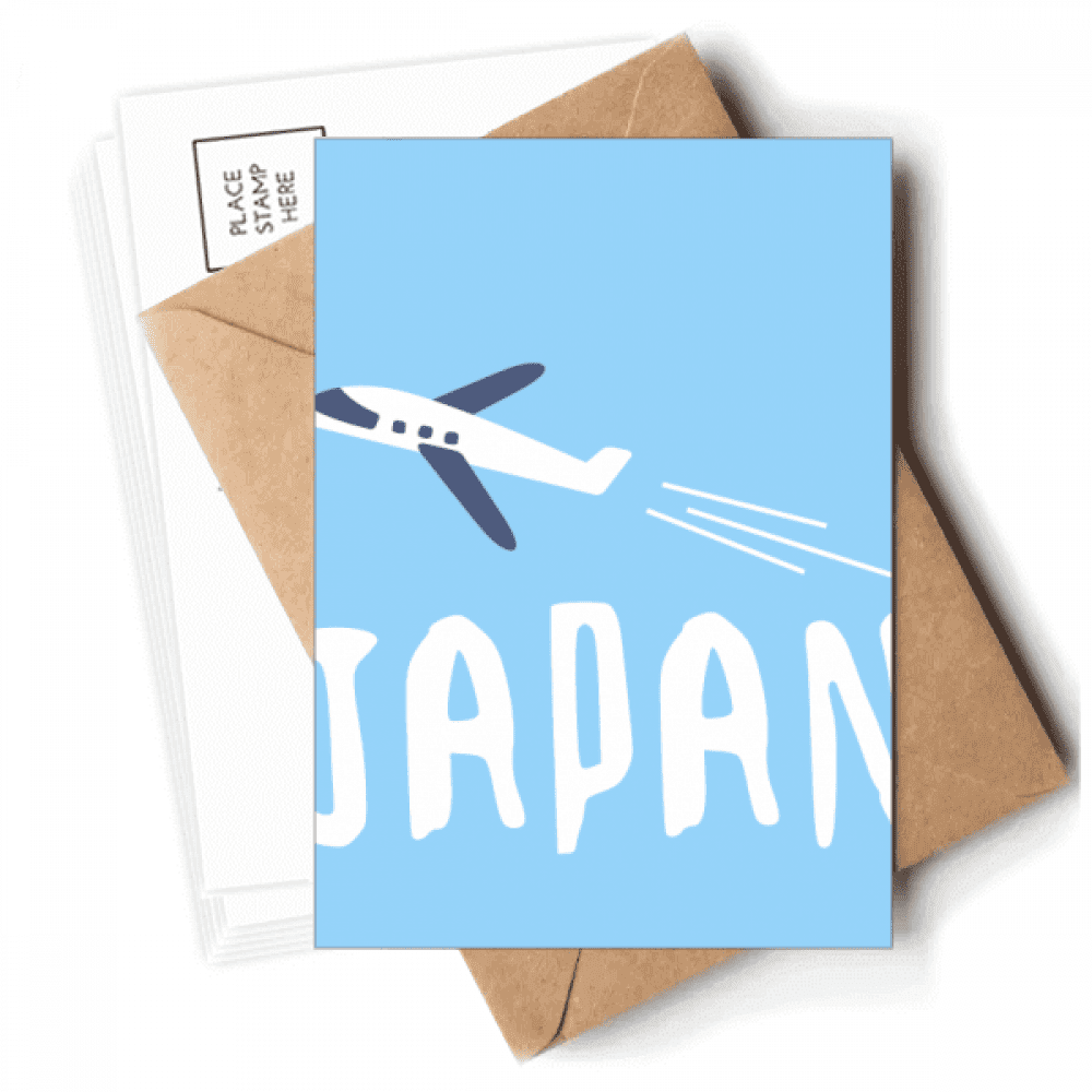 Japanese Airplane Travel Wellcome Postcards Envelopes Blank Note Cards Mailing