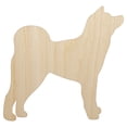 thumbnail image 1 of Japanese Akita Dog Solid Wood Shape Unfinished Piece Cutout Craft DIY Projects - 6.25 Inch Size - 1/4 Inch Thick, 1 of 7