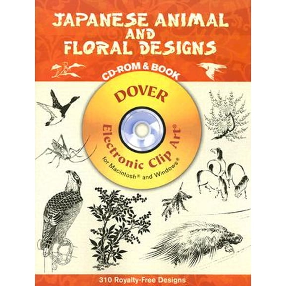 Pre-Owned Japanese Animal And Floral Designs Dover Electronic Clip Art Paperback
