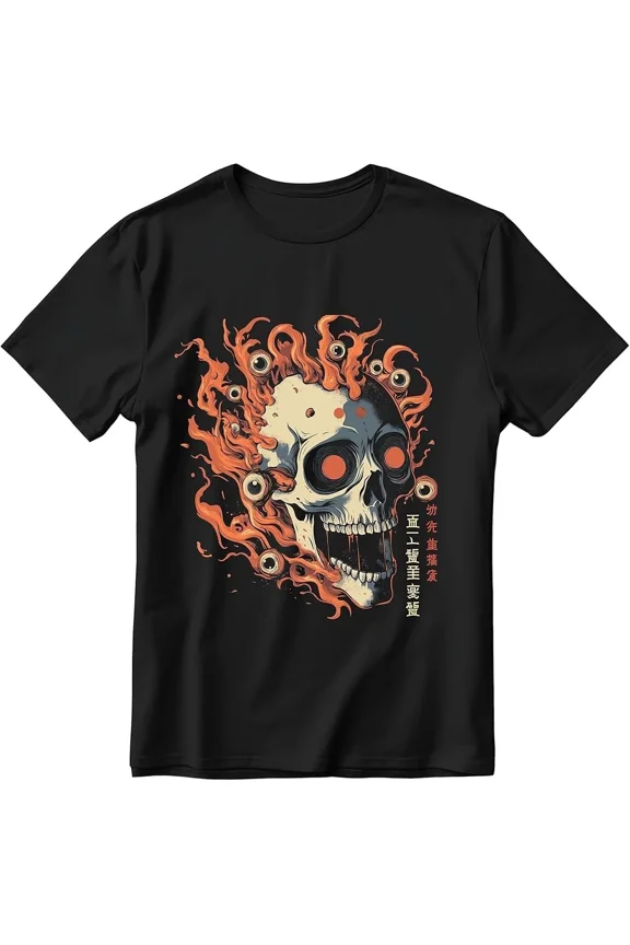 Japanese Anime Bone Structure Shirts Harajuku Graphic Tee Gifts Unisex T-Shirt up to Size 5XL
