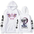 thumbnail image 1 of Japanese Anime Demon Slayer Akaza Merch Unisex Oversized Soft Cotton Pullover Hoodie - Manga Graphic Print Fall Winter Casual Streetwear, 1 of 6