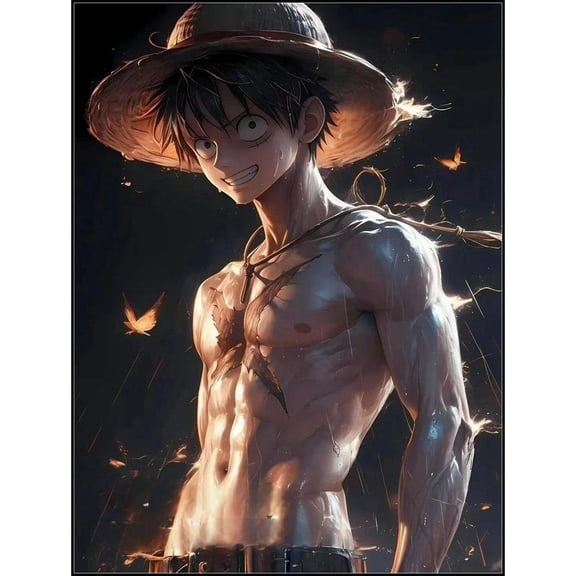 Japanese Anime Diamond Painting Set (for Adults) 5D DIY Anime Diamond Art Set (for Beginners) Round Full Diamond Diamond Painting Gem Art Crafts (Home Wall Decoration Gift)