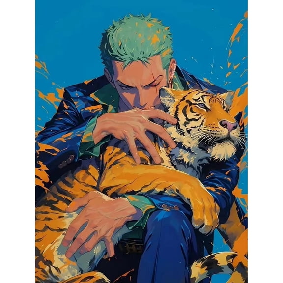 Japanese Anime Diamond Painting Set (for Adults) 5D DIY Anime Diamond Art Set (for Beginners) Round Full Diamond Diamond Painting Gem Art Crafts (Home Wall Decoration Gift)