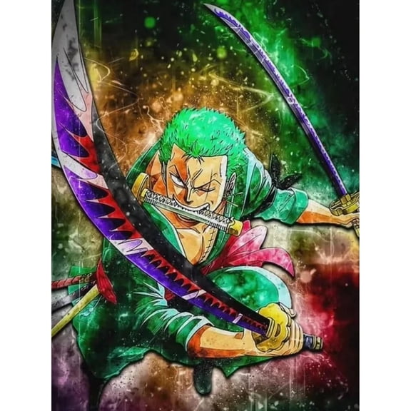 Japanese Anime Diamond Painting Set (for Adults) 5D DIY Anime Diamond Art Set (for Beginners) Round Full Diamond Diamond Painting Gem Art Crafts (Home Wall Decoration Gift)