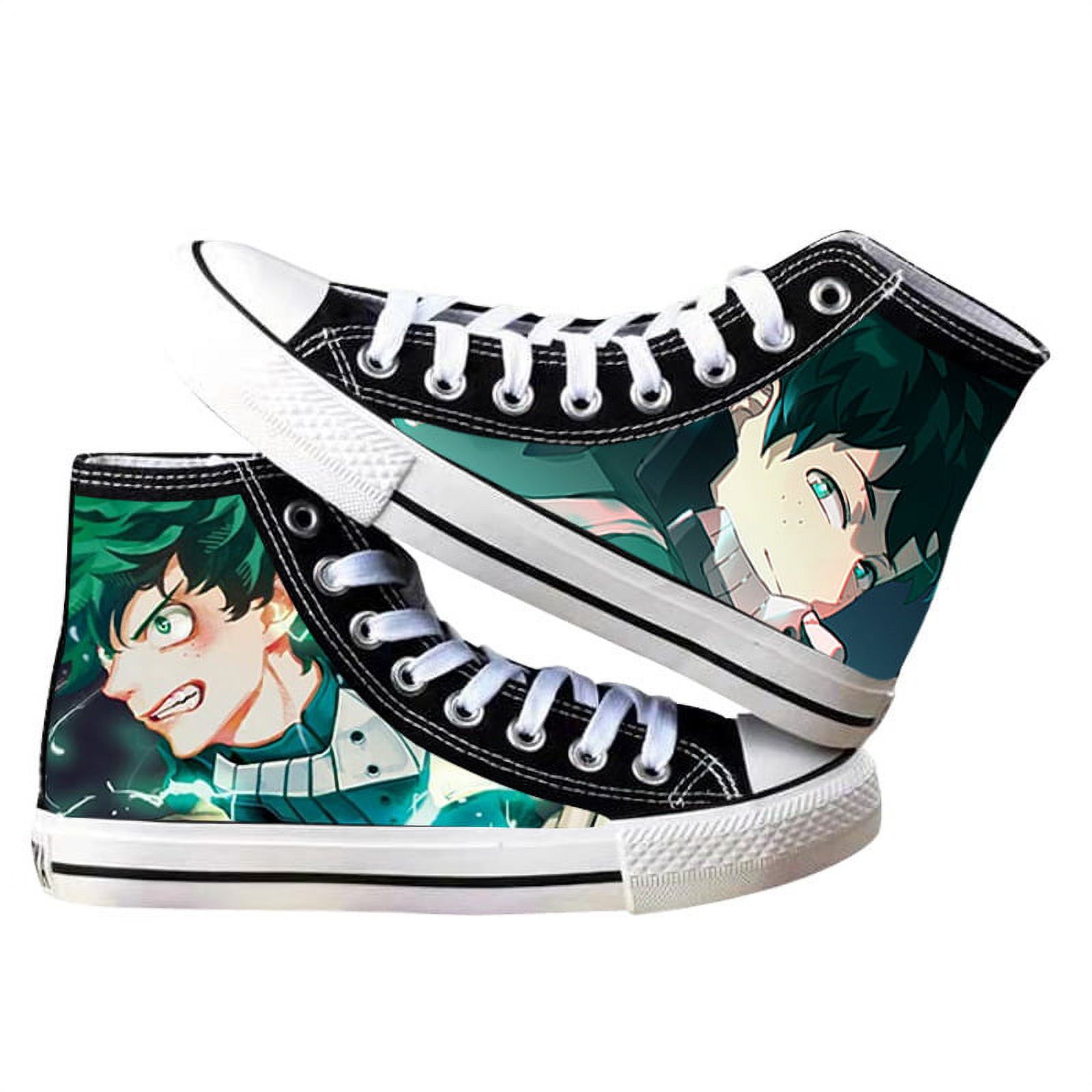 Japanese Anime My Hero Academia Printed Canvas Sneakers High Top Lace ...