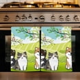 thumbnail image 1 of Japanese Aquatian Dogs Kitchen Towels Set of 3, Cute Cats Spring Green Trees Hills Absorbent Dish Towels for Kitchen, Microfiber Hand Towel, Quick Drying Tea Towel for Cleaning Decorative Dishcloths, 1 of 7