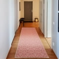 thumbnail image 1 of Japanese Art Decorative Rug, Fish Scale Inspired Vintage Hand Drawn Oriental Geometric Lines Motifs, Quality Carpet for Bedroom Dorm and Living Room, 6 Sizes, Salmon Peach, by Ambesonne, 1 of 2