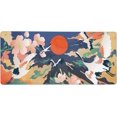 thumbnail image 1 of Japanese Art Gaming Mouse Pad XL, Extended Stitched Edges Mousepad, Large Mouse Mat Desk Pad, Long Non-Slip Rubber Base Mice Pad（35.5x16 Inch）, 1 of 6