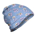 thumbnail image 1 of Japanese Art Unisex Beanie, Music Biwa Blossoms, Hiking Outdoors, Lavender Blue Pink Cream, by Ambesonne, 1 of 1