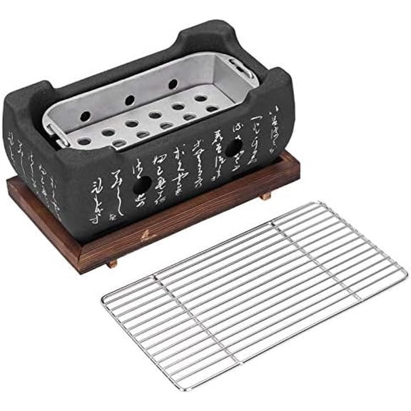 Japanese Barbecue Grill, Aluminium Alloy Charcoal portable charcoal Mini Household Stove Oven Accessories$$Garden & Patio